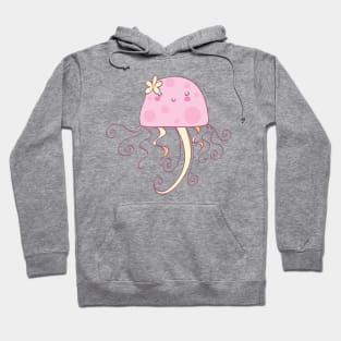 Girly Pink Jellyfish Hoodie